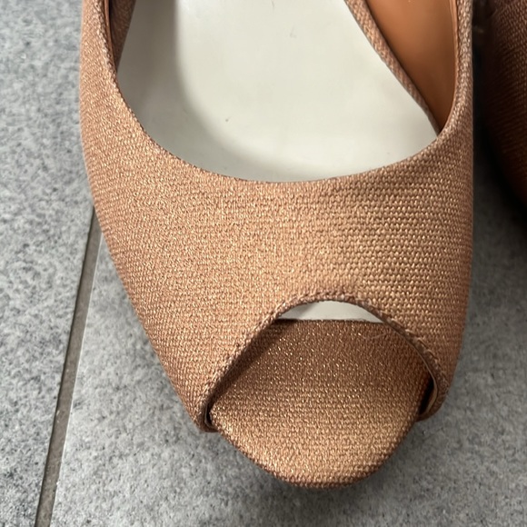 Nine West peep toe wedge size 6 - Picture 5 of 7